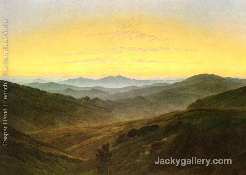 Landscape by Caspar David Friedrich paintings reproduction